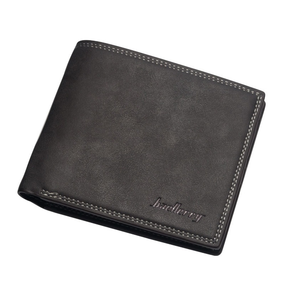 Slim Wallet For Men Minimalist PU Leather Card Holder With Front Pocket 6