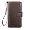 Premium PU Leather Mens Long Wallet Multi Functional Zipper Compartment Organizer For Travel 4