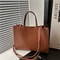 Simple Vintage Large Capacity Tote Bag Stylish Casual Fashion Handbag Shoulder Crossbody Bags For E 5