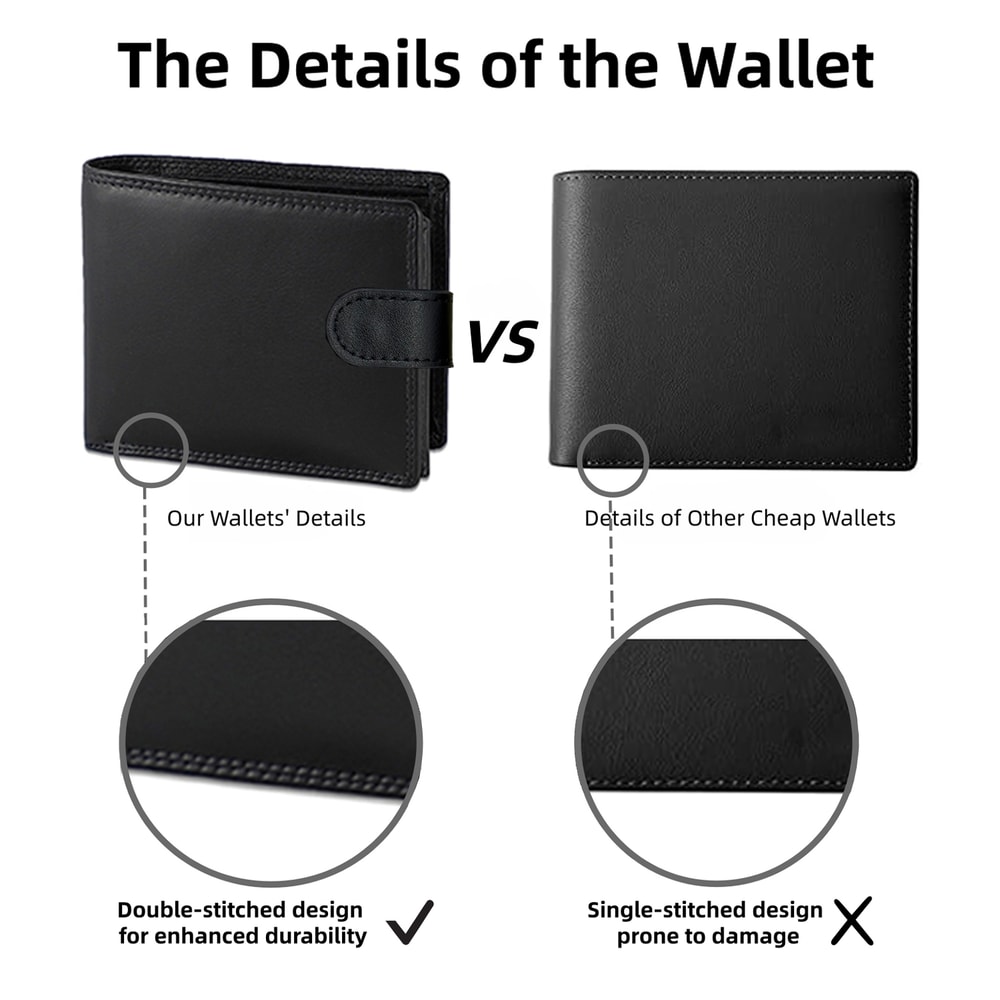 Elegant PU Leather Large Capacity Slim Wallet With Multi Card Slots Ideal Gift For Men 2