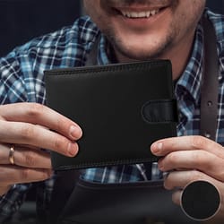 elegant pu leather large capacity slim wallet with multi card slots ideal gift for men