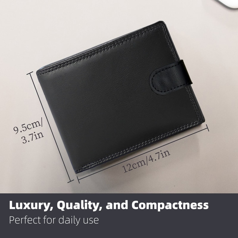 Elegant PU Leather Large Capacity Slim Wallet With Multi Card Slots Ideal Gift For Men 4