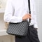 Mens Crossbody Business Briefcase Fashionable Plaid Large Capacity Shoulder Bag 0