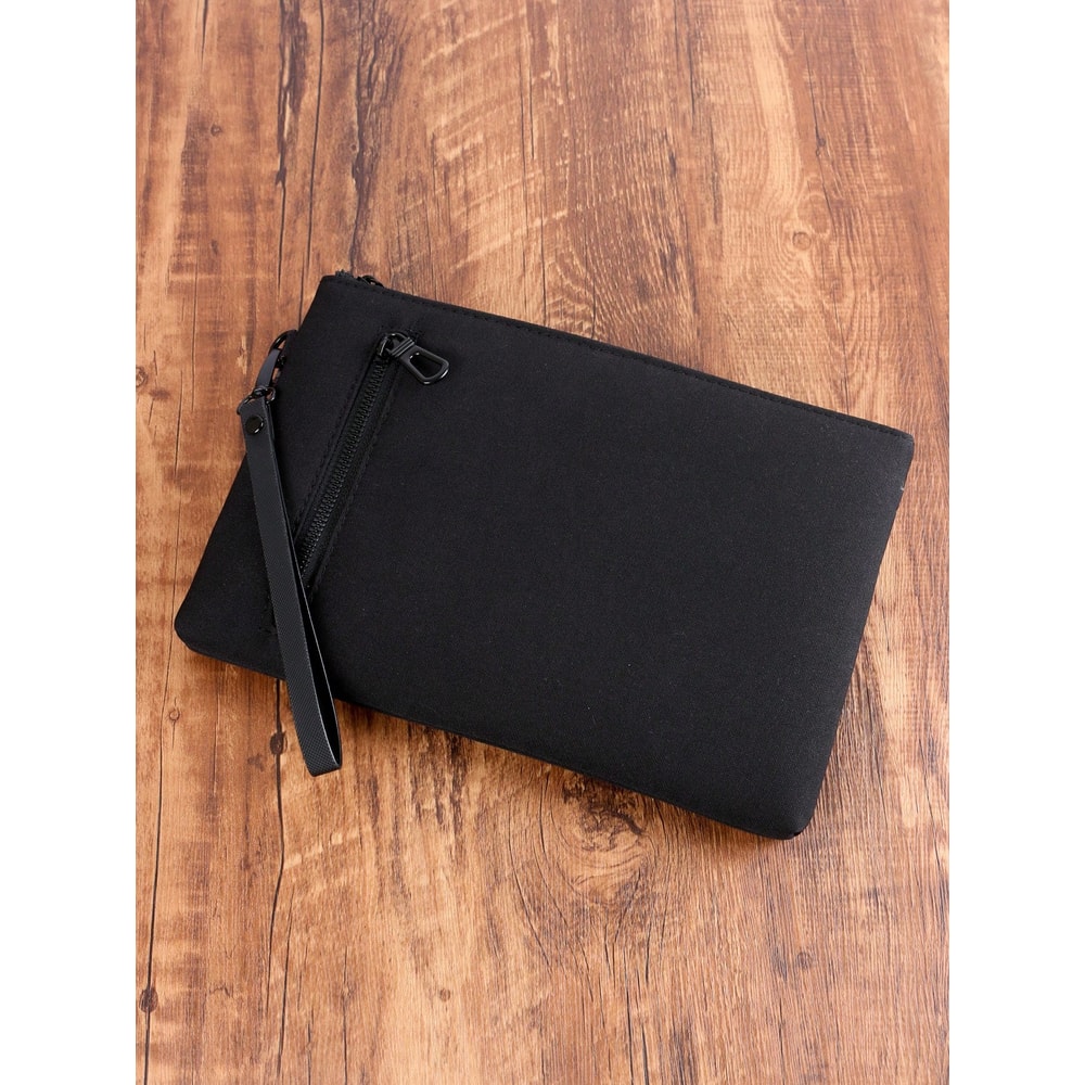 Ultra Thin Business Clutch Bag Stylish Portable Zipper Wristlet Cell Phone Handbag For Men 1