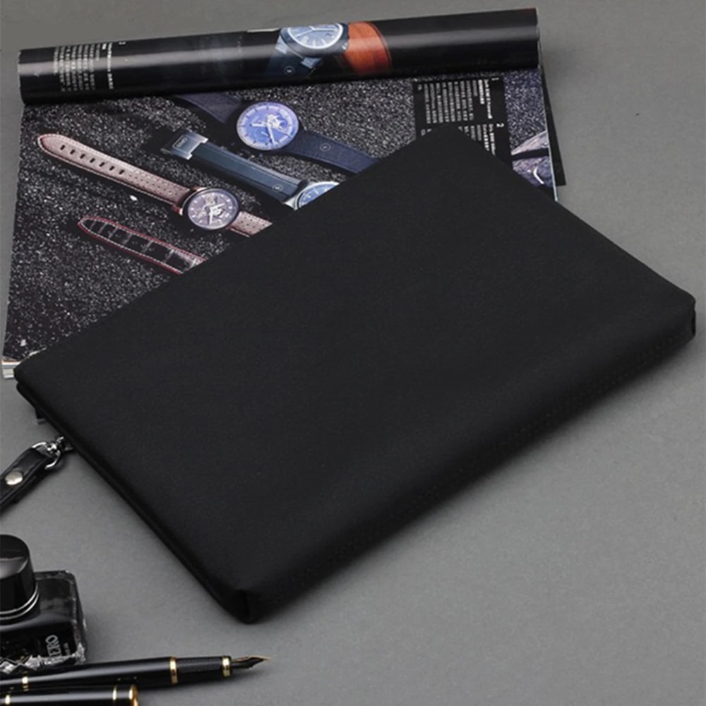 Business Slim Clutch Bag Fashionable And Portable Zipper Wristlet For Men 4