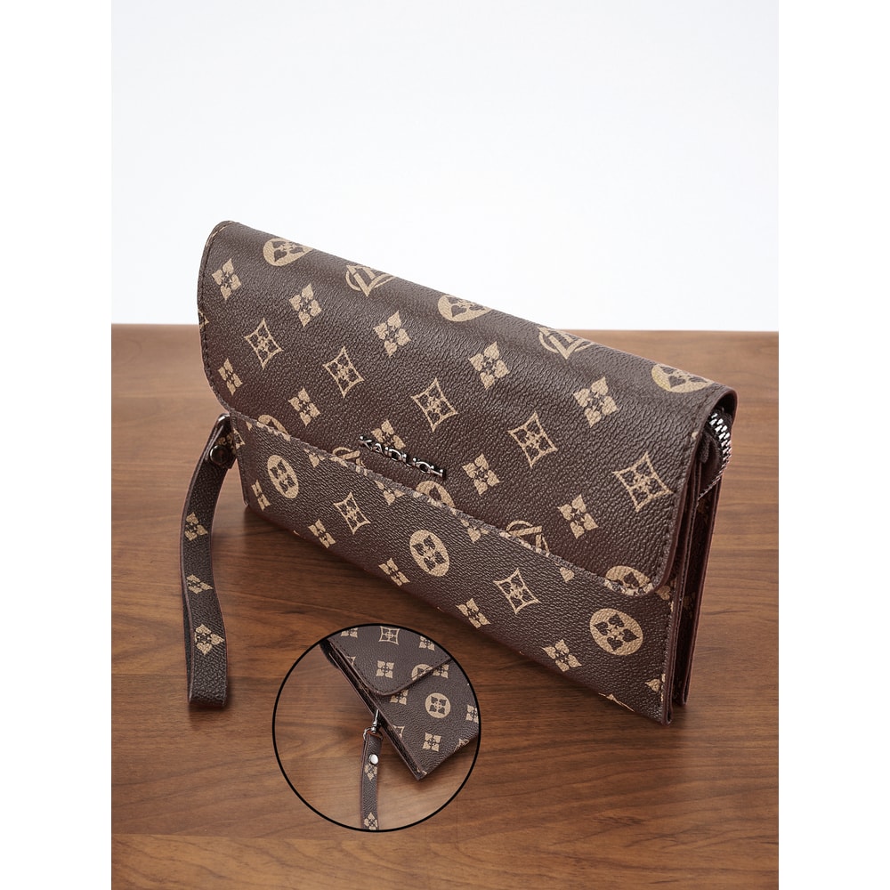 Classic Premium Mens Clutch Wallet Double Layer Ultra Thin Long Wallet With Large Capacity 1