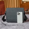 Mens Slim Anti Theft PU Sling Bag Crocodile Embossed Crossbody With Phone Pocket Tablet Passport H 2