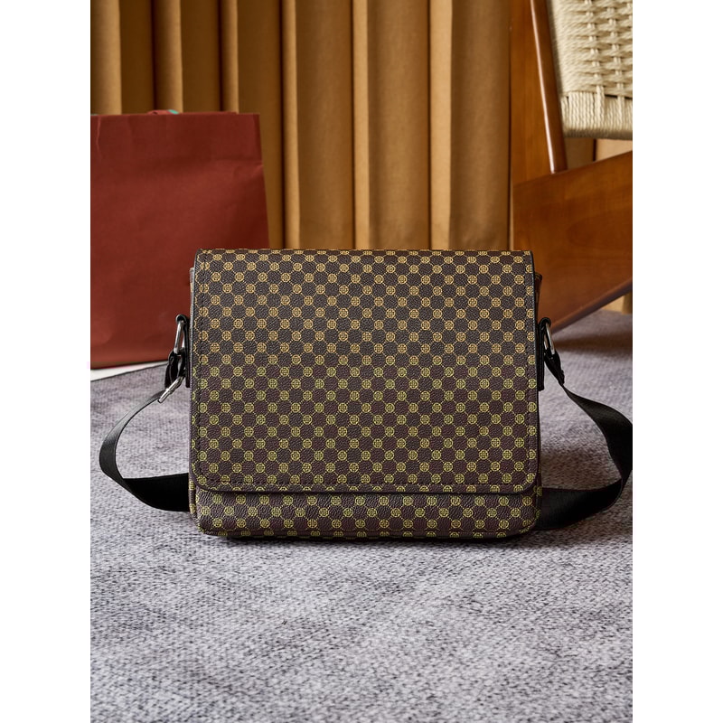 Mens Slim Anti Theft PU Sling Bag Crocodile Embossed Crossbody With Phone Pocket Tablet Passport H 6