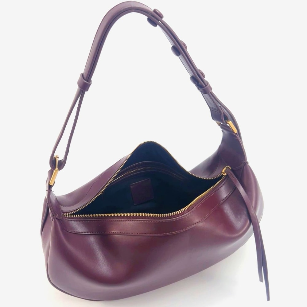 Chic Dumpling Crescent Armpit Bag For Women Large Capacity PU Leather Shoulder Crossbody Handbag 1