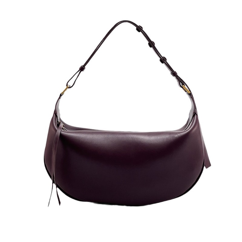 Chic Dumpling Crescent Armpit Bag For Women Large Capacity PU Leather Shoulder Crossbody Handbag 2