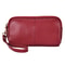 Genuine Leather Womens Wallet With Zipper Clutch For Ladies Cowhide Wristlet Mobile Phone Bag 3