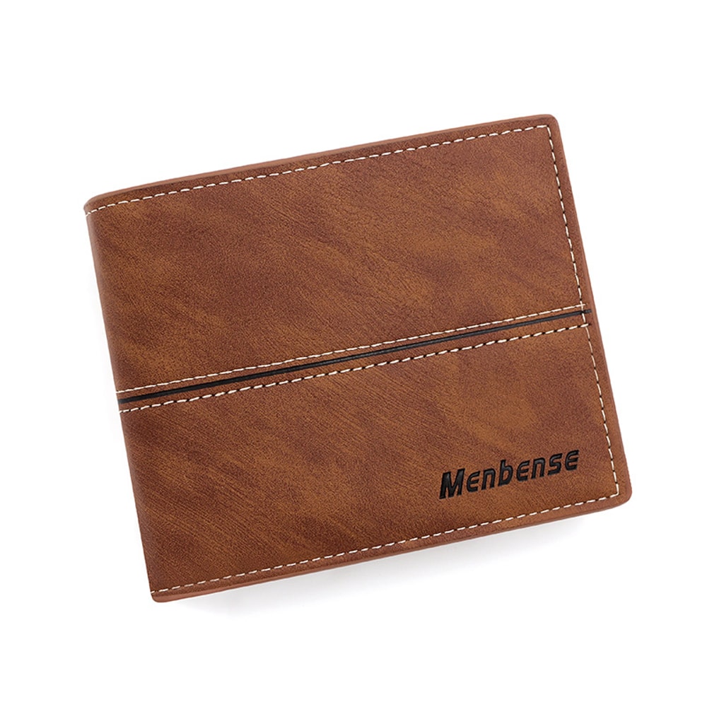 Mens Vintage PU Leather Wallet With Coin Pocket High Quality Card Holder Money Clip 5