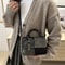 Elegant Womens Handbag Crossbody Shoulder Bag Geometric Pattern Snap Closure Tote For Fashion Lover 4
