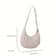 Elegant Womens French Handbag Shoulder Bag Textured Crossbody With Zipper Closure Adjustable Strap 5