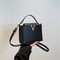 Luxury Womens Tote Bag Chic V Shaped Stylish PU Leather Bucket Bag Top Cover Handbag Women Shoulder 0