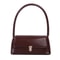 Solid Color Flip Lock PU Leather Handbag For Women Versatile Underarm Baguette Bag Retro AutumnWint 8