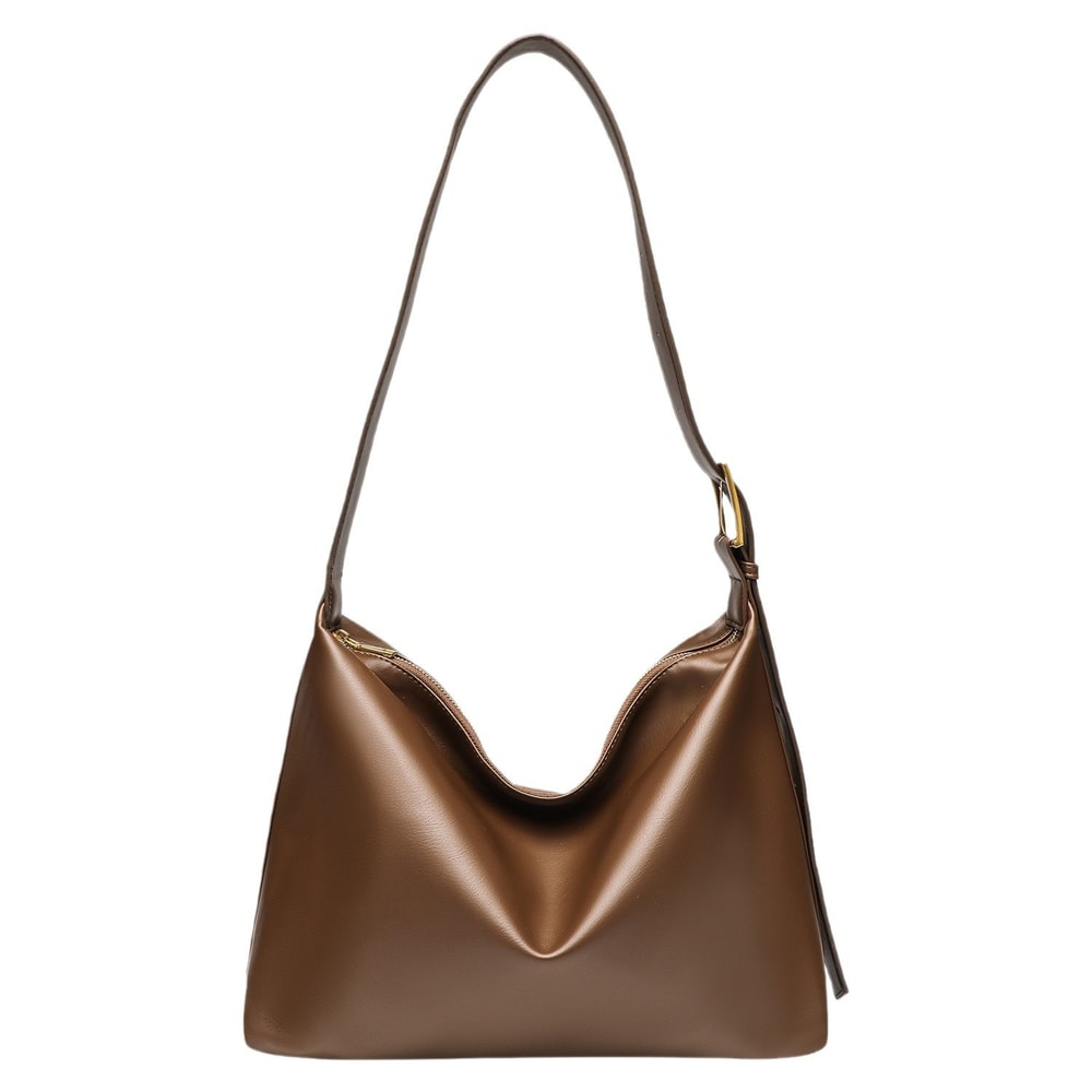 Chic Soft Leather Shoulder Crossbody Bag for Office & Casual Outfits