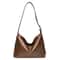 Chic Soft Leather Shoulder Crossbody Bag for Office & Casual Outfits
