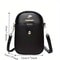 Stylish Black PU Leather Chic Mini Crossbody Phone Bag For Women Small Purse 2