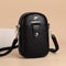 Stylish Black PU Leather Chic Mini Crossbody Phone Bag For Women Small Purse 4