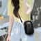 Stylish Black PU Leather Chic Mini Crossbody Phone Bag For Women Small Purse 3
