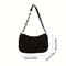 Chic Mini Corduroy Chain Handbag Casual Solid Color Shoulder Purse For Women 2