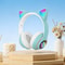 Cute Cat Wireless Headphones RGB Cat Ears Headset with Microphone, Noise Cancelling for Enhanced Sound Experience