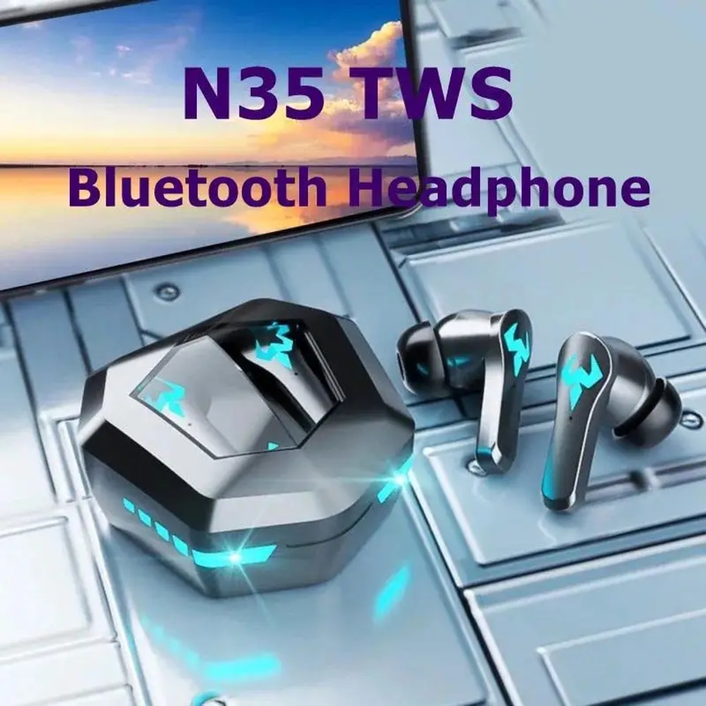 TWS Bluetooth Earbuds with Digital Display Wireless Gaming In Ear Headphones