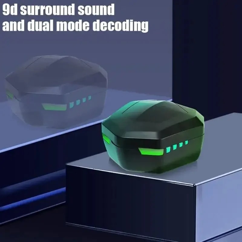 TWS Bluetooth Earbuds with Digital Display Wireless Gaming In Ear Headphones