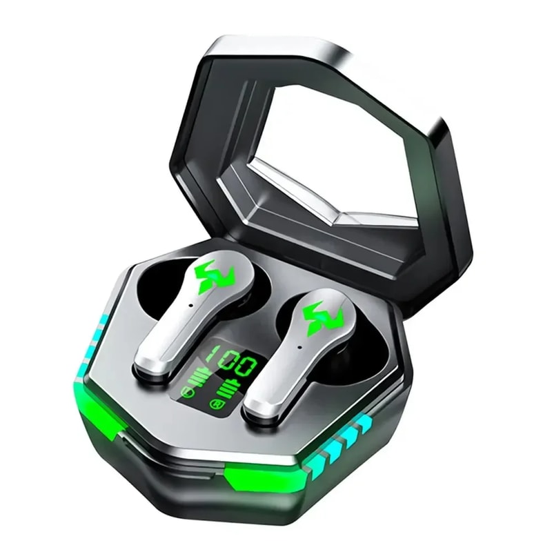 TWS Bluetooth Earbuds with Digital Display Wireless Gaming In Ear Headphones