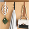 Over The Door Hooks Space Saving Organizer Rack for Clothes Towels and Hats No Drill Behind Door Hanger for Bedroom