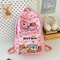 Large Capacity Kawaii Capybara Backpack Trendy Cartoon School Bag For Girls Nylon Stylish Practica 3
