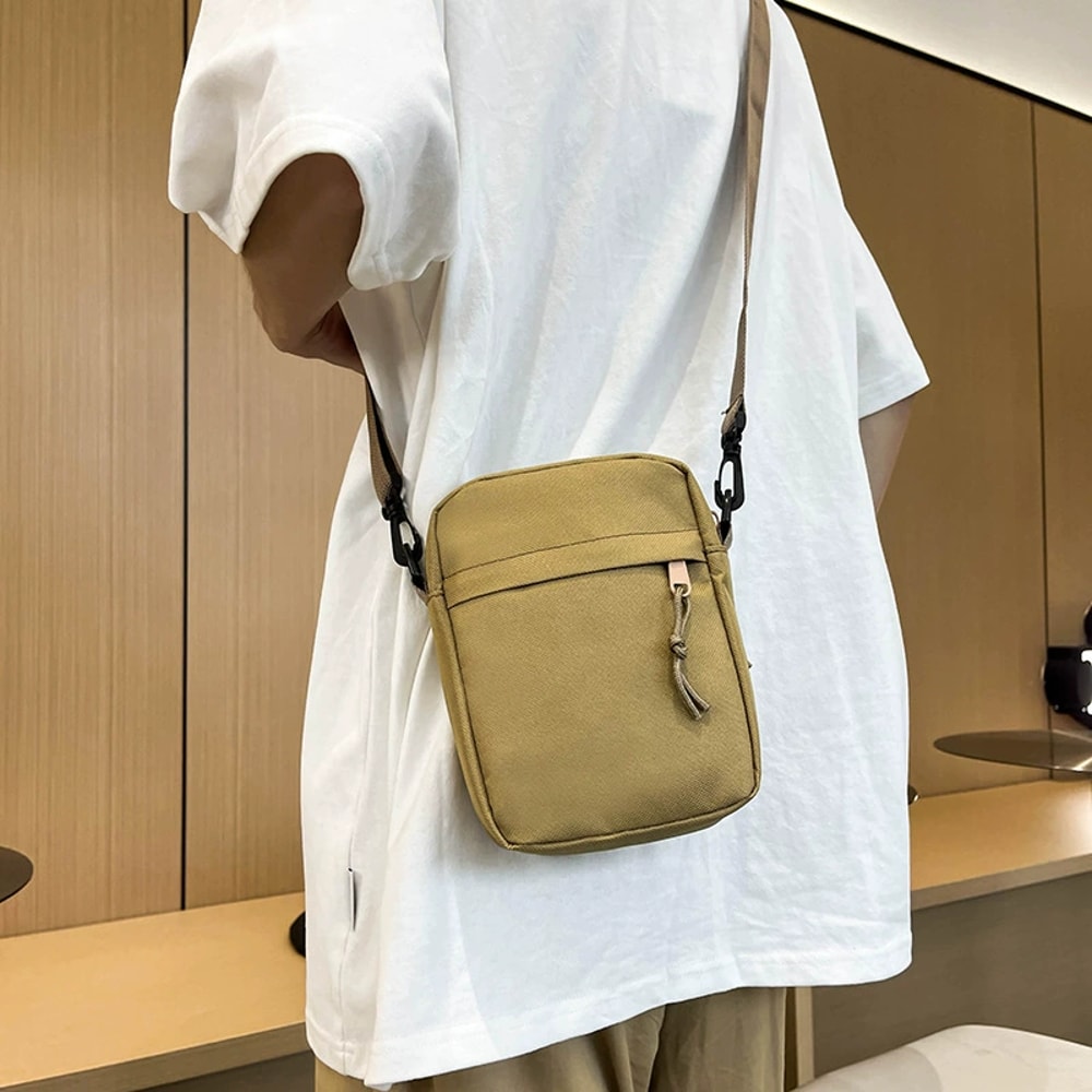 Lightweight Crossbody Sling Bag With Multi Zipper Pockets For Men Women Ideal For Travel Work 3