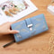 Elegant Womens Long Wallet With Leaf Cutout Design Large Capacity PU Leather Clutch Multi Card Hold 6