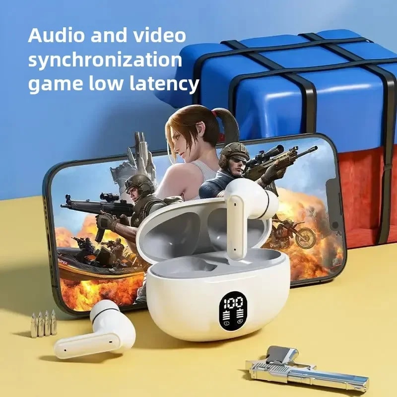 Wireless Gaming Headphones with Bluetooth Microphone and Noise Reduction for Clear Sound