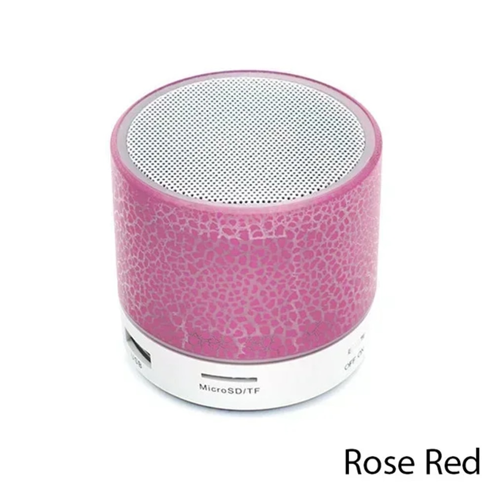 Mini Bluetooth Speaker Wireless Loudspeaker With LED Crack Effect SD Card USB Subwoofer Portable D 5