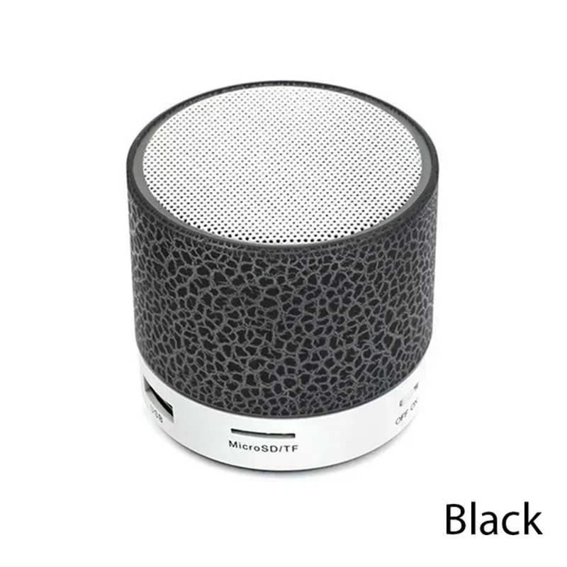 Mini Bluetooth Speaker Wireless Loudspeaker With LED Crack Effect SD Card USB Subwoofer Portable D 6
