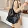 Fashion Rivet Tote Bag Large Capacity Womens Handbag Versatile Shoulder Handheld Bag For Shopping 0