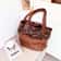 Fashion Rivet Tote Bag Large Capacity Womens Handbag Versatile Shoulder Handheld Bag For Shopping 5