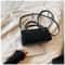 Stylish Faux Suede Crossbody Shoulder Bag for Women Small Pillow Boston Handbag
