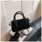 Stylish Faux Suede Crossbody Shoulder Bag for Women Small Pillow Boston Handbag