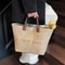 Large Capacity Handheld Woven Tote Bag Stylish Embroidered Casual Grass Handbag For Women Perfect F 0