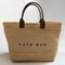 Large Capacity Handheld Woven Tote Bag Stylish Embroidered Casual Grass Handbag For Women Perfect F 2
