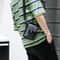 Casual Mens Multifunctional Single Shoulder Crossbody Waist Bag PU Leather Mobile Phone Bag