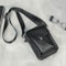 Casual Mens Multifunctional Single Shoulder Crossbody Waist Bag PU Leather Mobile Phone Bag