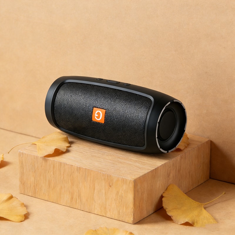 Mini Bluetooth Soundbar Wireless Stereo Speaker with FM Subwoofer & Voice Broadcasting