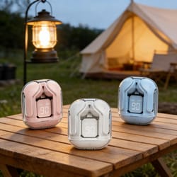 wireless mini earbuds with led digital display tws bluetooth stereo headphones