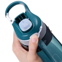 portable sports water bottle with straw bpa free transparent plastic for hiking camping and outdoor activities