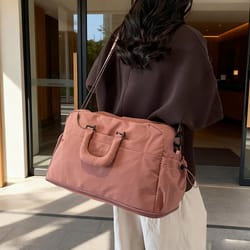 expandable portable travel bag for men and women luggage with shoe compartment trolley case for fitness travel