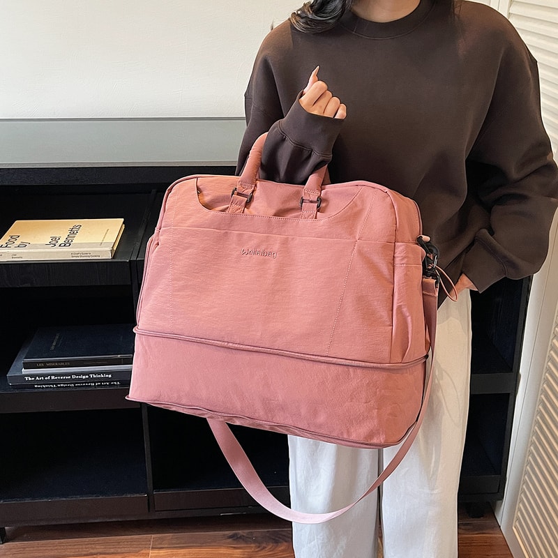 Expandable Portable Travel Bag For Men And Women Luggage With Shoe Compartment Trolley Case For Fit 1